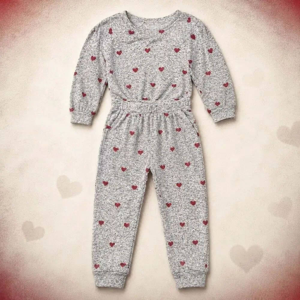Baby Gap Girls Heart 2-Piece Outfit Size 4
